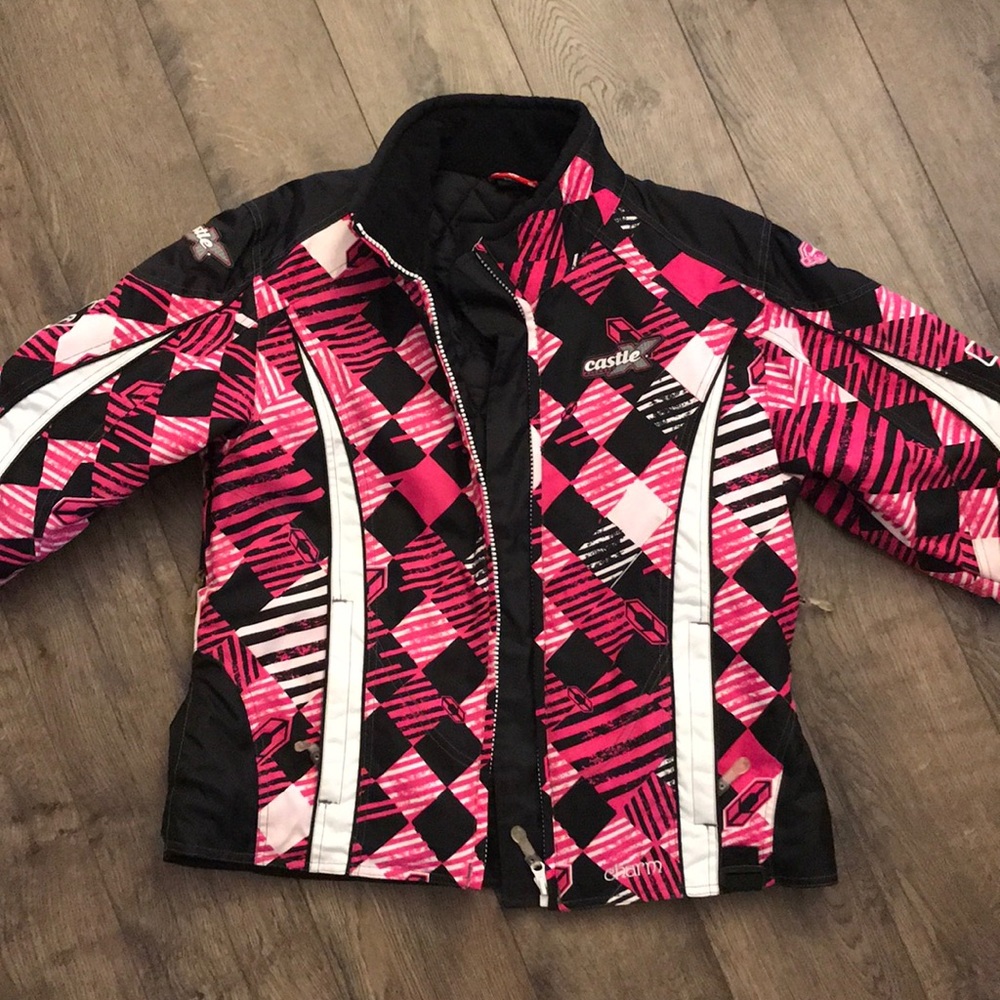 Women’s pink & black castle jacket